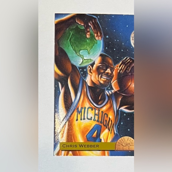 Trading card basketball 1993 Classic # 1 Draft Pick 1 of 60,000 Chris Weber PF - Picture 7 of 8